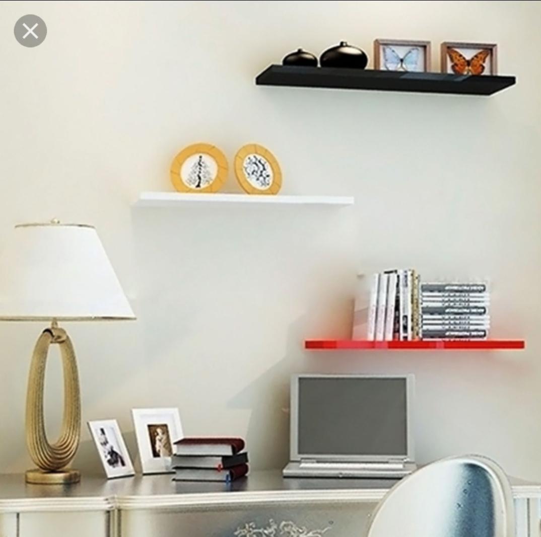 Bộ kệ gỗ trang trí 3 thanh ngang 60cm