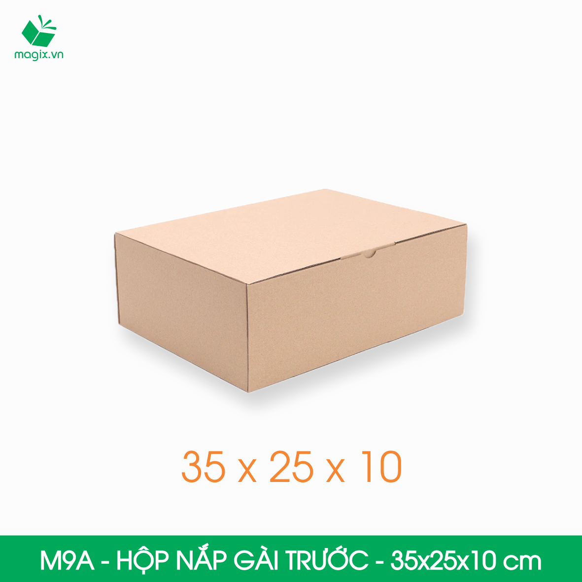 M9A - 35x25x10 cm - 25 Thùng hộp carton trơn đóng hàng