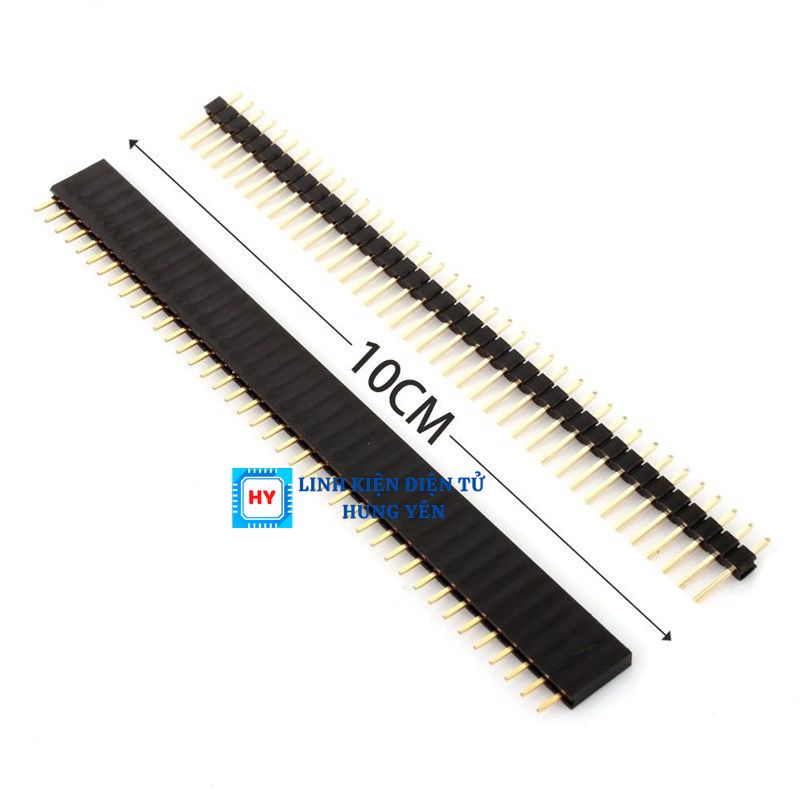 Hàng Rào Đực - Cái, Chân Thẳng, Chân Cong, 40 Chân (Header Jum 2.54 40Pin)