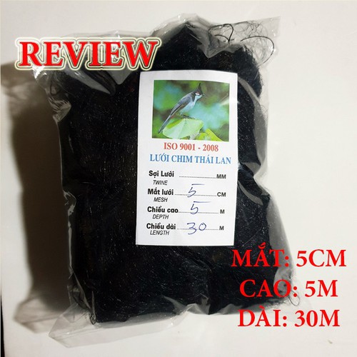 Lưới giăng bảo vệ vườn cây ăn quả chống chim - Lưới chim 5p cao 5m