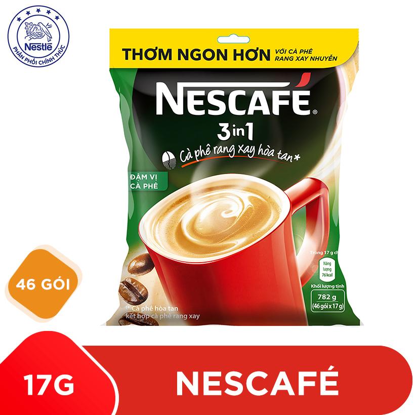 Cà phê sữa NesCafé 3 trong 1 đậm vị cà phê (46Gói x 17G) - Xanh