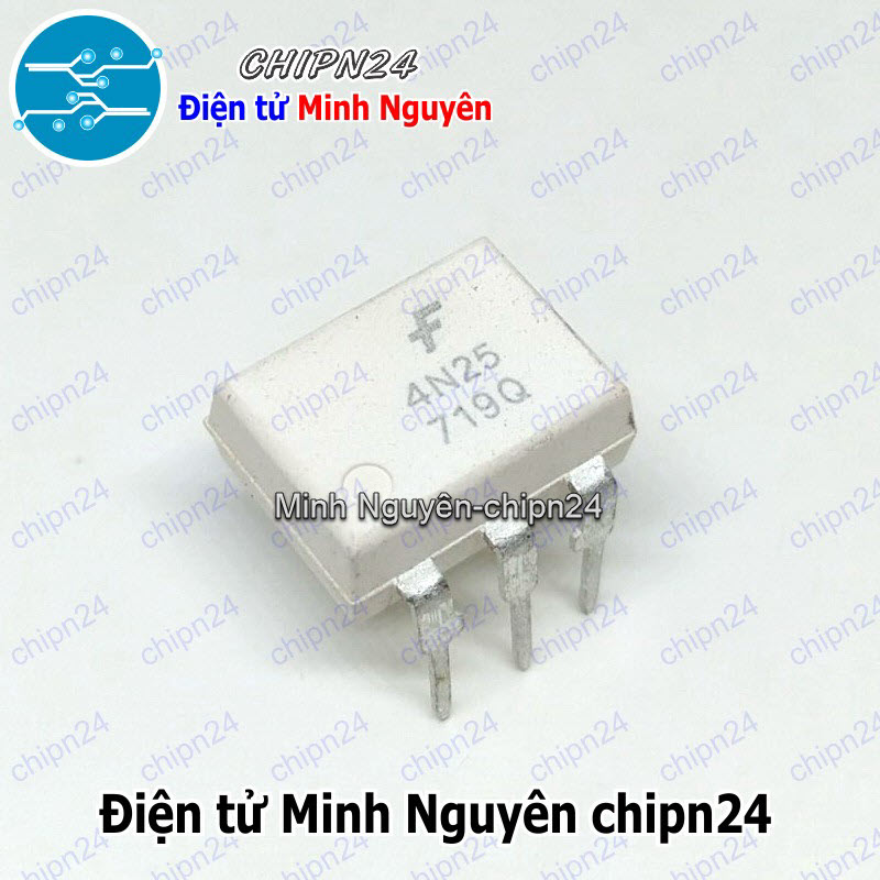 [2 con] (DT) Opto 4N25 DIP-6 Trắng Hàng Tốt (4N25M) - HH006032