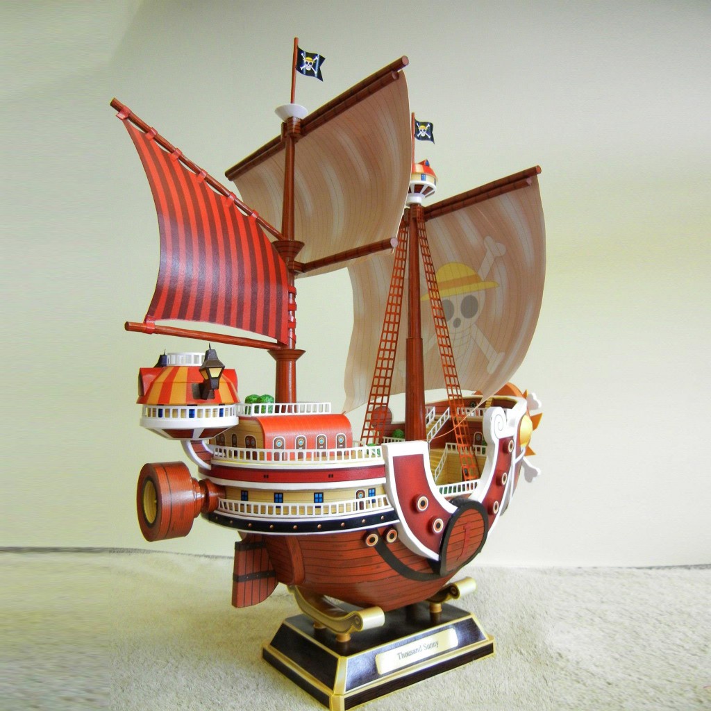 Mô hình giấy 3D  Tàu Thousand Sunny - One Piece
