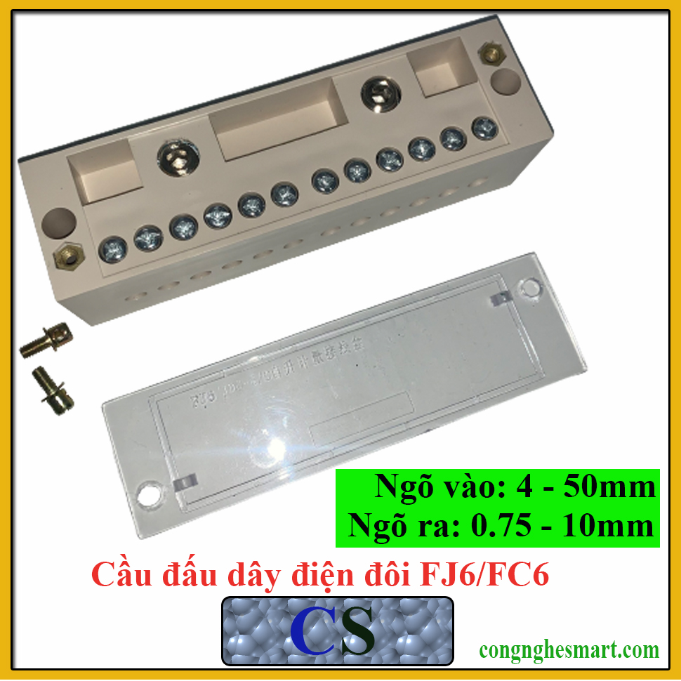 Cầu đấu chia dây điện đôi 1 ra 6 FC6/FJ6