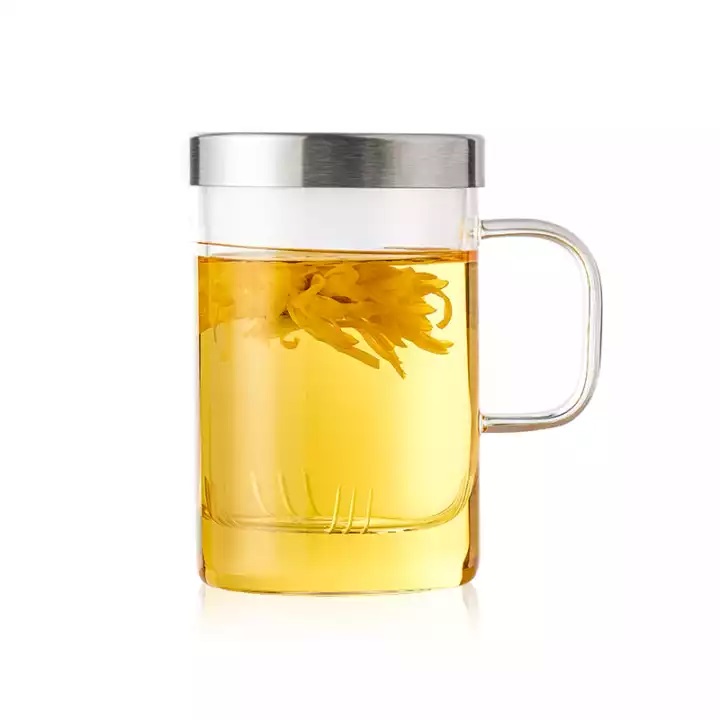 Ly lọc trà thủy tinh Samadoyo S019A 500ml (Trắng)