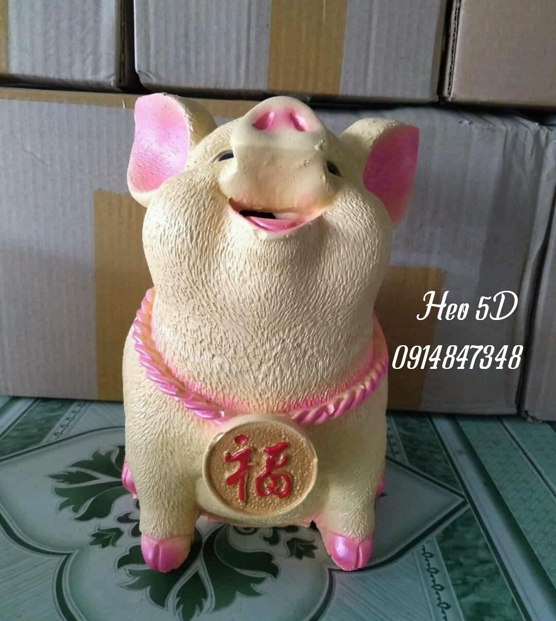 Heo Tiết Kiệm Sứ 5D