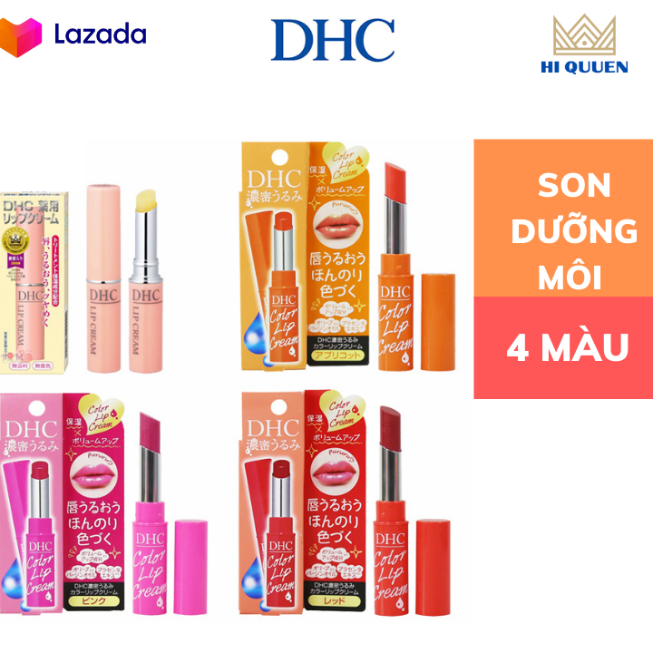 Son DHC dưỡng môi HỒNG Nhật Bản ( 4 MÀU ) Hi Queen