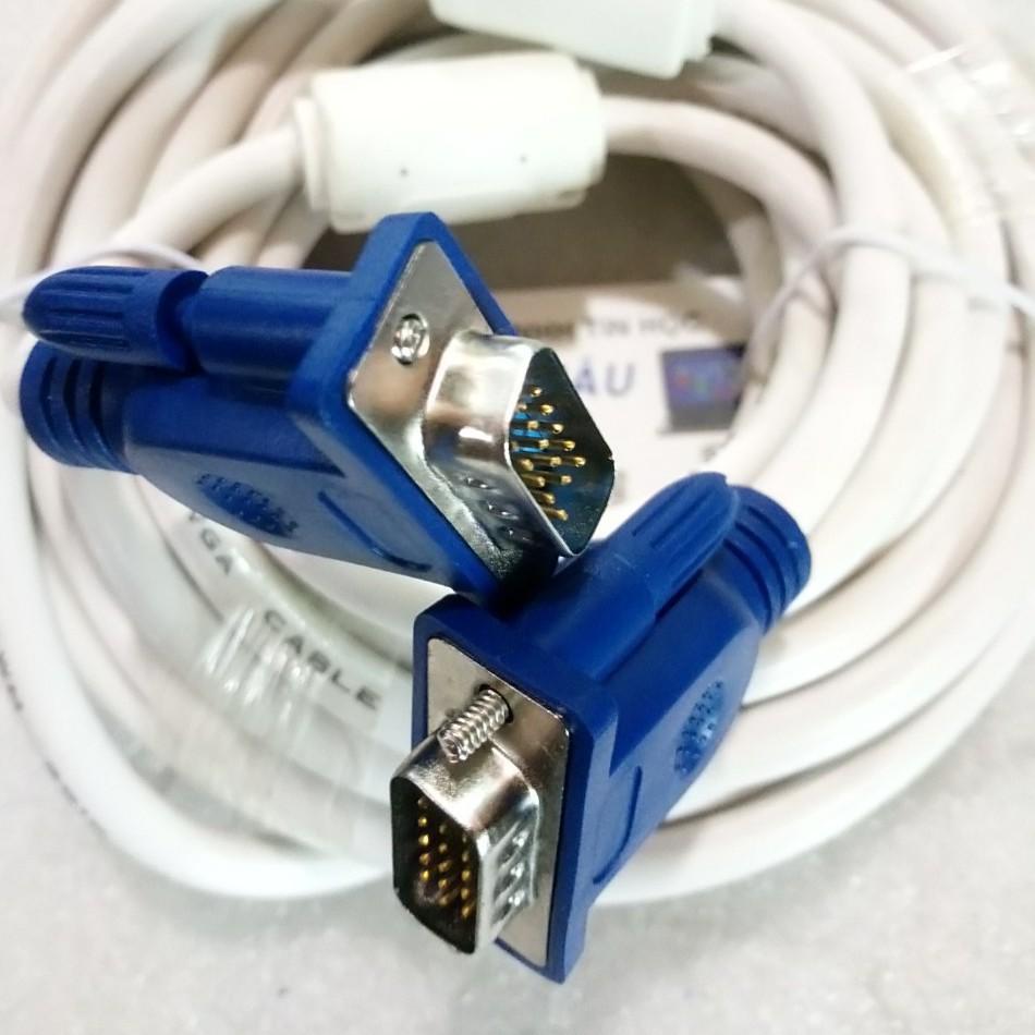 Dây Cáp 2 Đầu VGA Chống Nhiễu 5M MÀU TRẮNG