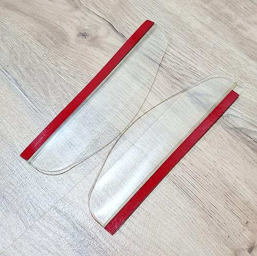 Bộ 2 Tấm Nhựa Dẻo Trong Chắn Gương Chiếu Hậu Xe Ô Tô