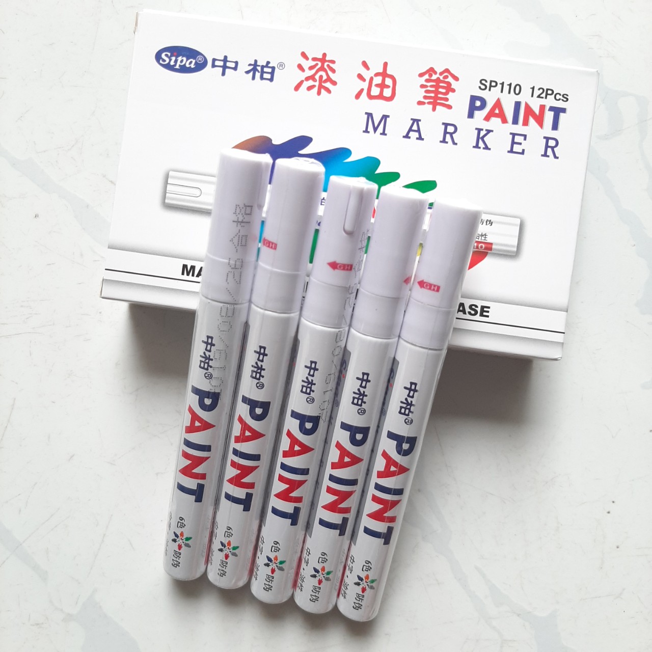 Bút sơn repaint giầy - vẽ lốp xe Sipa Paint Marker (Bút vẽ trên mọi bề mặt)