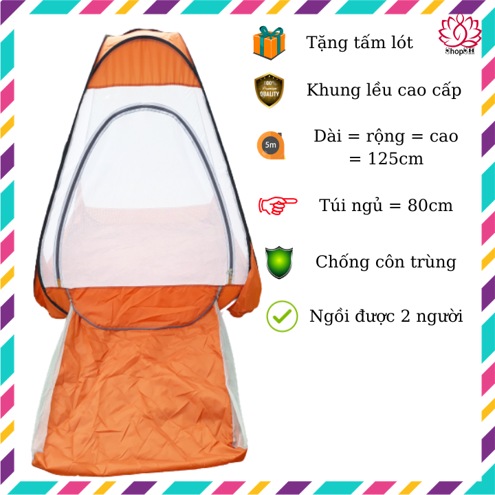 [HCM]Lều thiền cao cấp có túi ngủ
