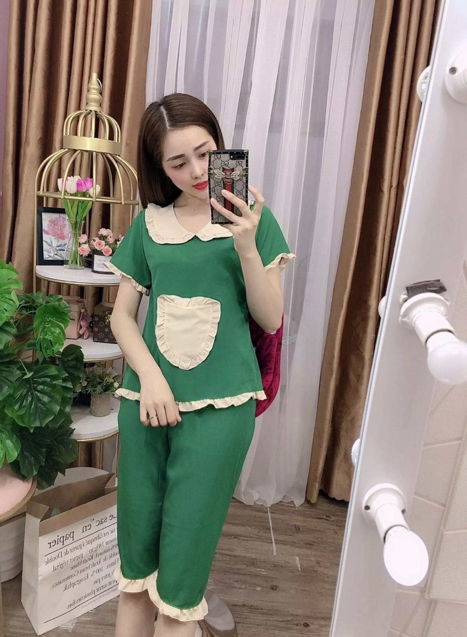 SÉT BỘ TIỂU THƯ MẶC NHÀ CHẤT LỤA MỀM MỊN CÓ SIZE LỚN DƯỚI 75KG