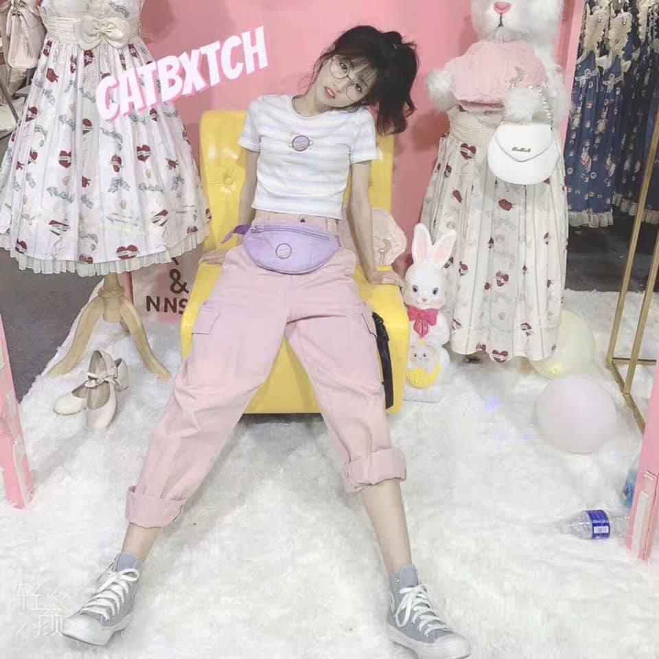 Áo croptop nữ SỌC MÀU cực hot