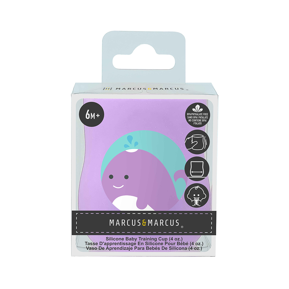 Ly tập uống nước silicon Baby Marcus & Marcus, từ 6 tháng - Willo (120ml)