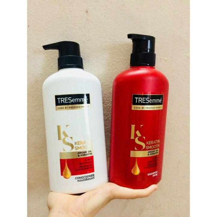 Gội- Xả Mượt Tóc Tresemme KERATIN SMOOTH 450ml - Thái Lan