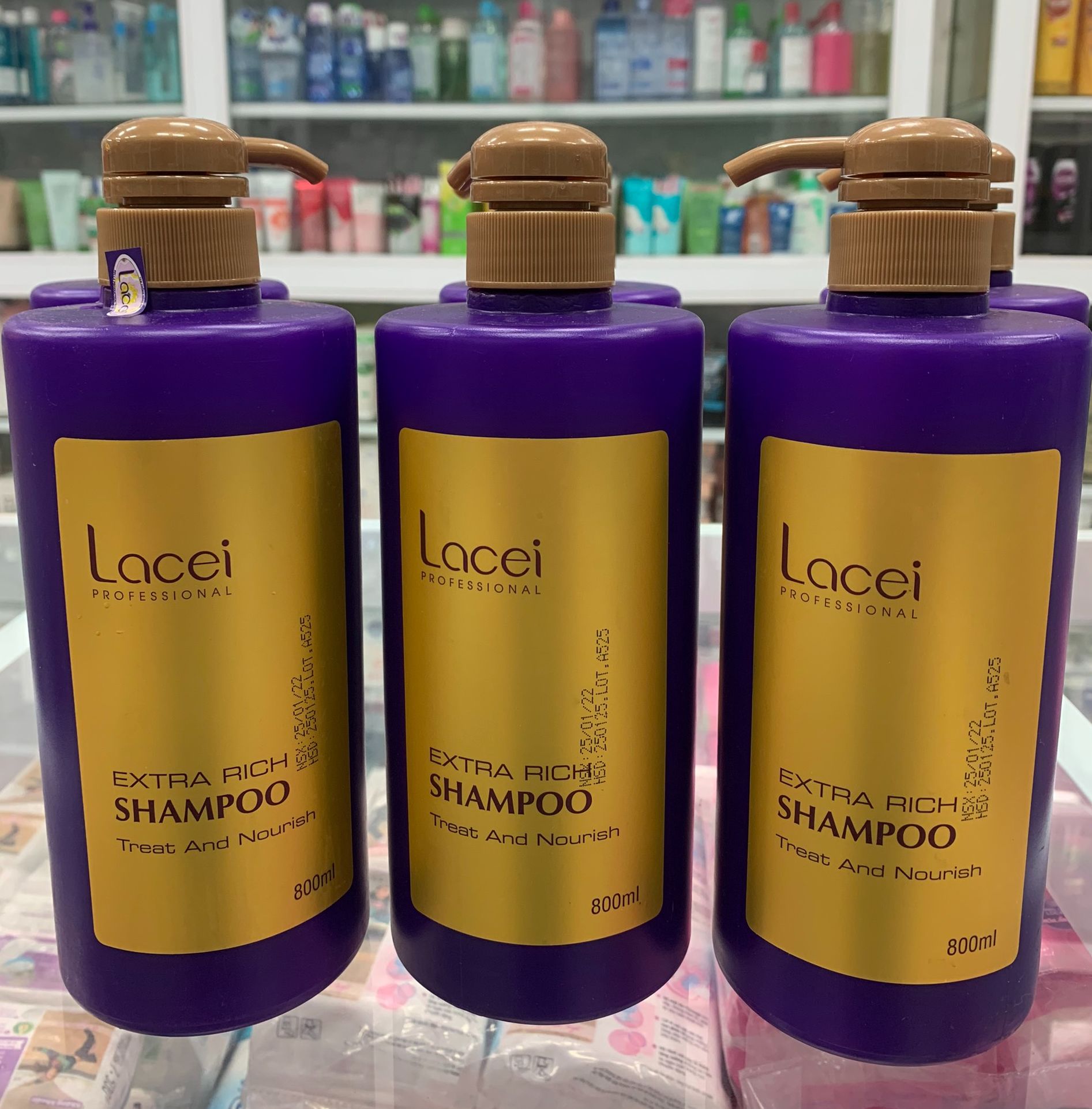 Dầu gội Lacei phục hồi tóc 800ml  (TÍM)