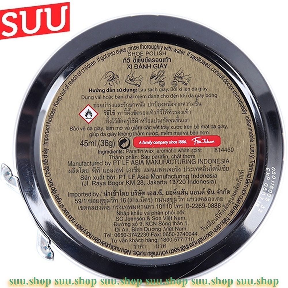 Xi Đánh Giày Màu Đen 45ml Kiwi Paste Black