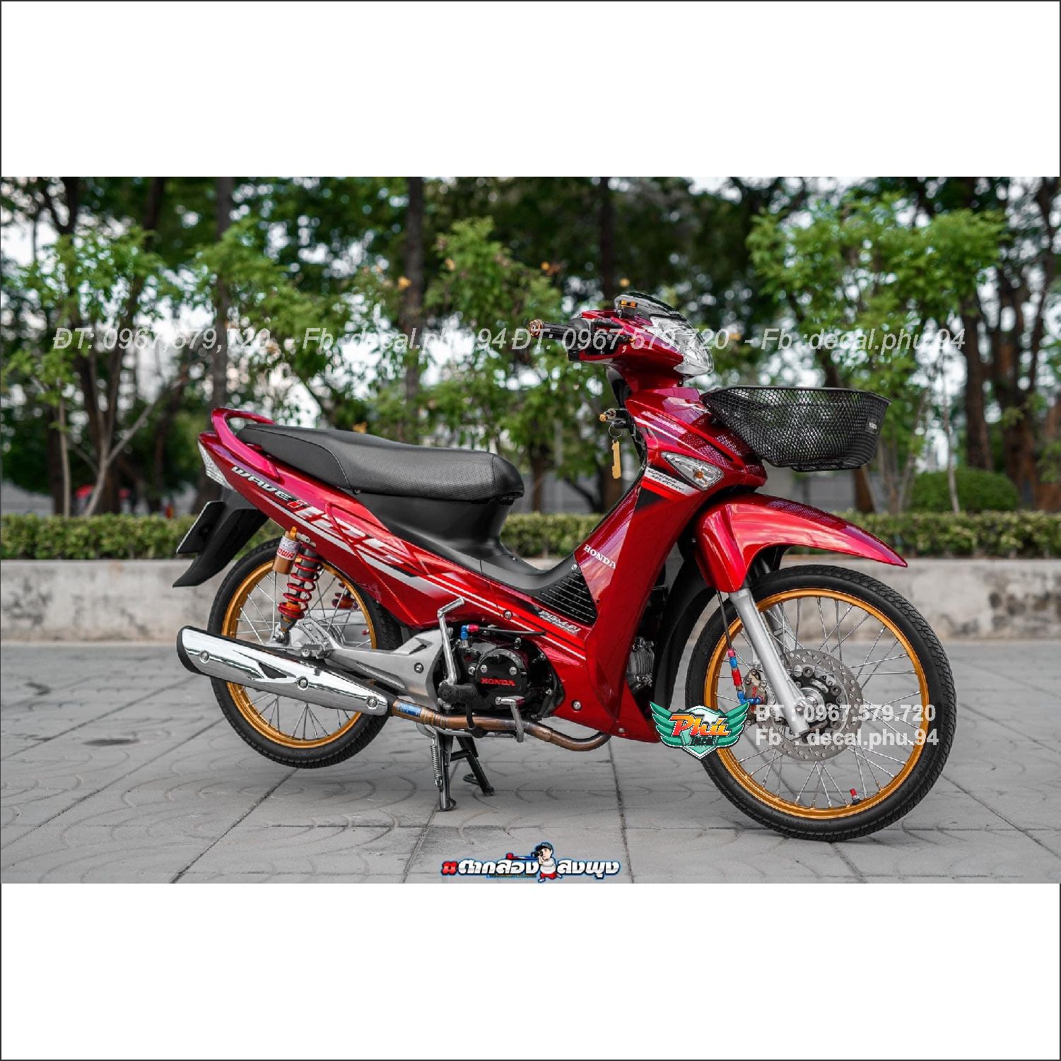 Tem rời Wawe 125 đỏ trắng