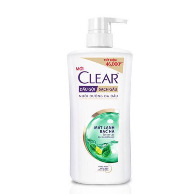 [HCM]Dầu Gội Clear Men Bạc Hà 650G