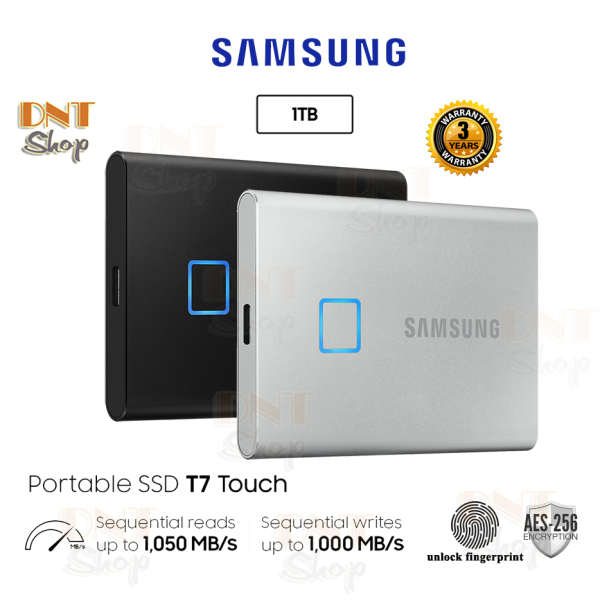 [HCM][Trả góp 0%]Ổ cứng di động SSD Portable Samsung T7 Touch 1TB - USB 3.2 Gen 2 (MU-PC1T0)