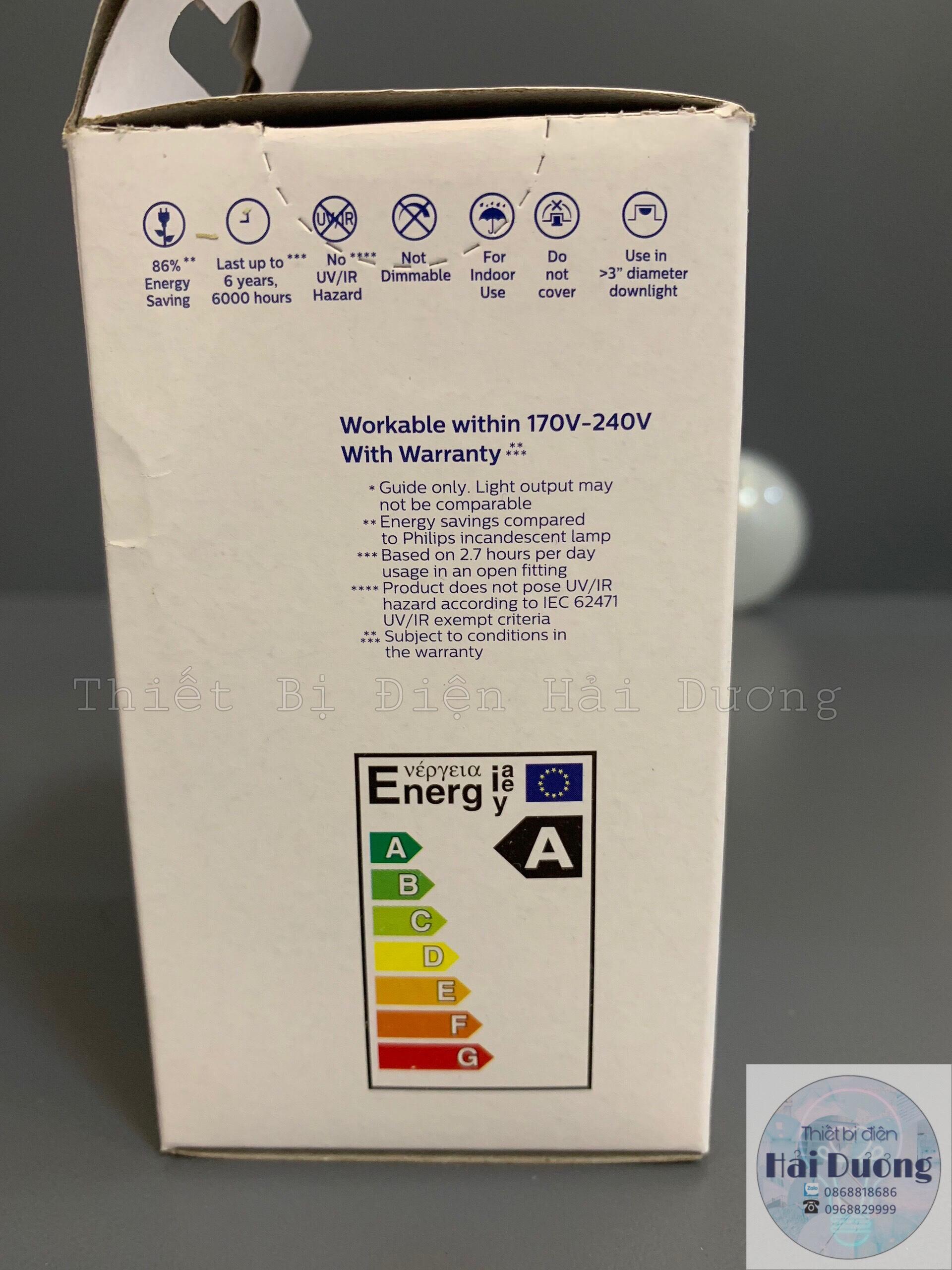 Bóng đèn LED Bulb 10w E27 Philips HV 1PF/20 GMGC  (Trắng/Vàng)