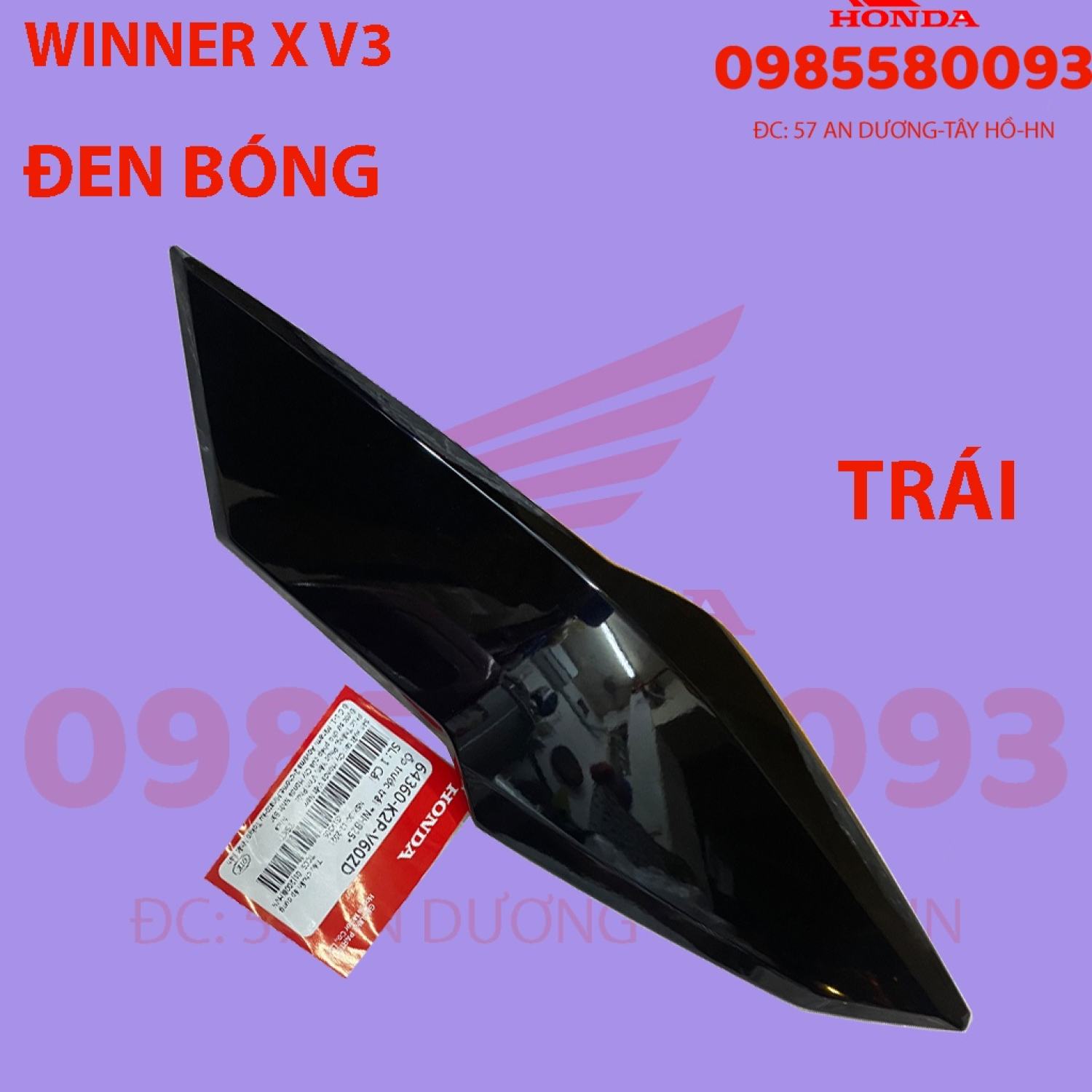 DÀN ÁO WINNER X V3 2022 MÀU ĐEN BÓNG ( CÓ BÁN LẺ)