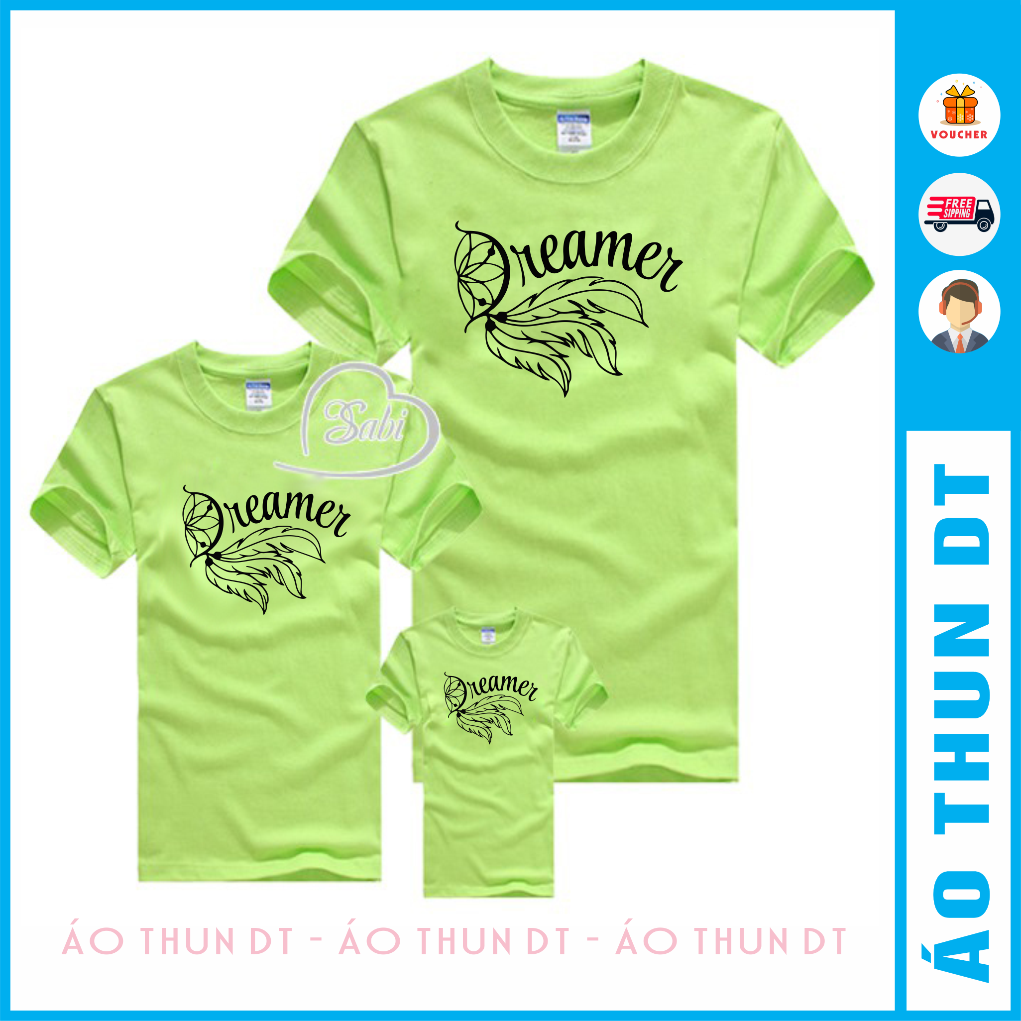 Áo đồng phục gia đình dễ thương