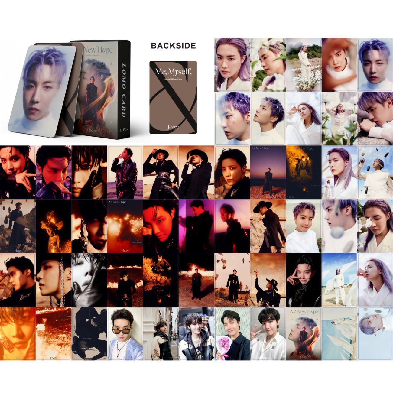 Set 55 lomo card bts j-hope-mẫu 3