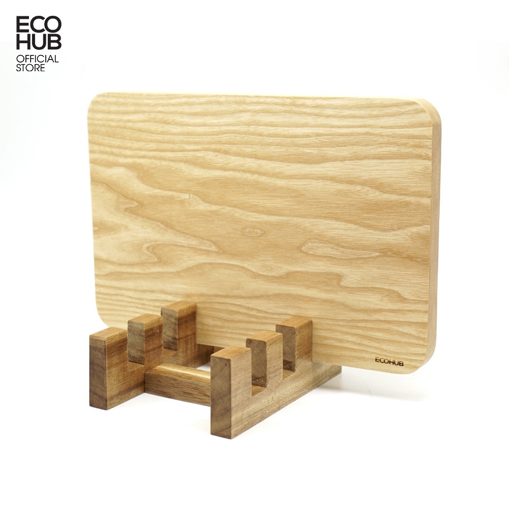 Giá để Thớt, Khay gỗ decor, 3 ngăn  ECOHUB