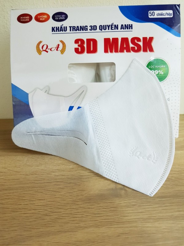 Hộp 50 Chiếc Khẩu Trang 3D Mask Quyền Anh nhập khẩu
