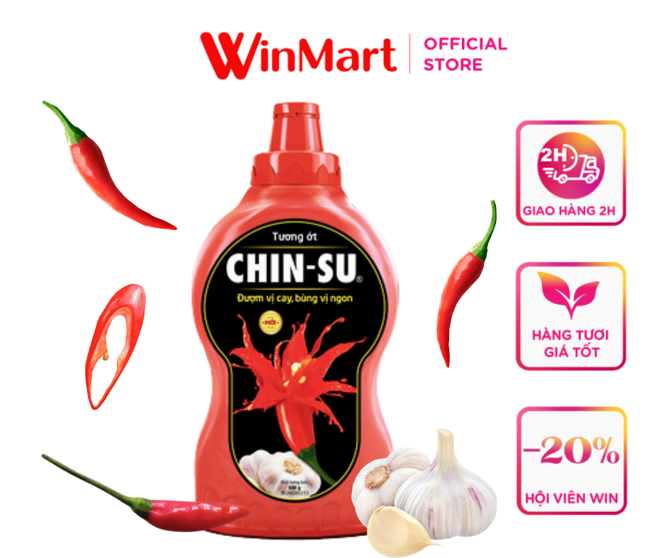 [Siêu thị WinMart] - Tương ớt Chin-su chai eo 500g
