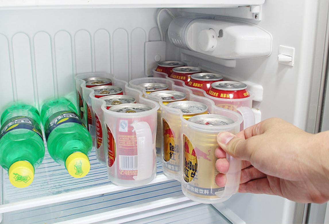 KHAY 4 NGĂN ĐỰNG LON NƯỚC TIẾT KIỆM KHÔNG GIAN
