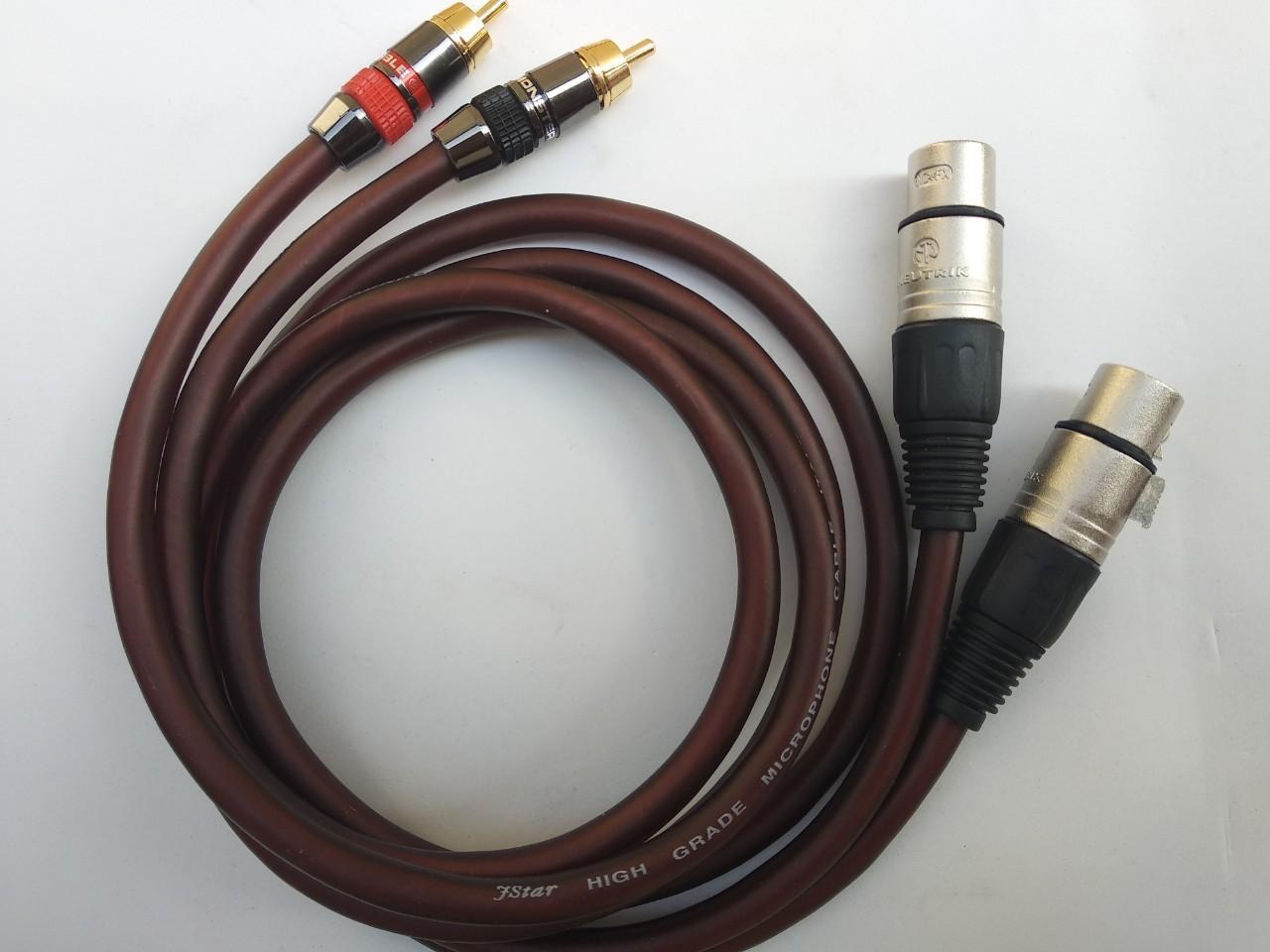 Cặp dây Jack Canon Cái ra AV 1m