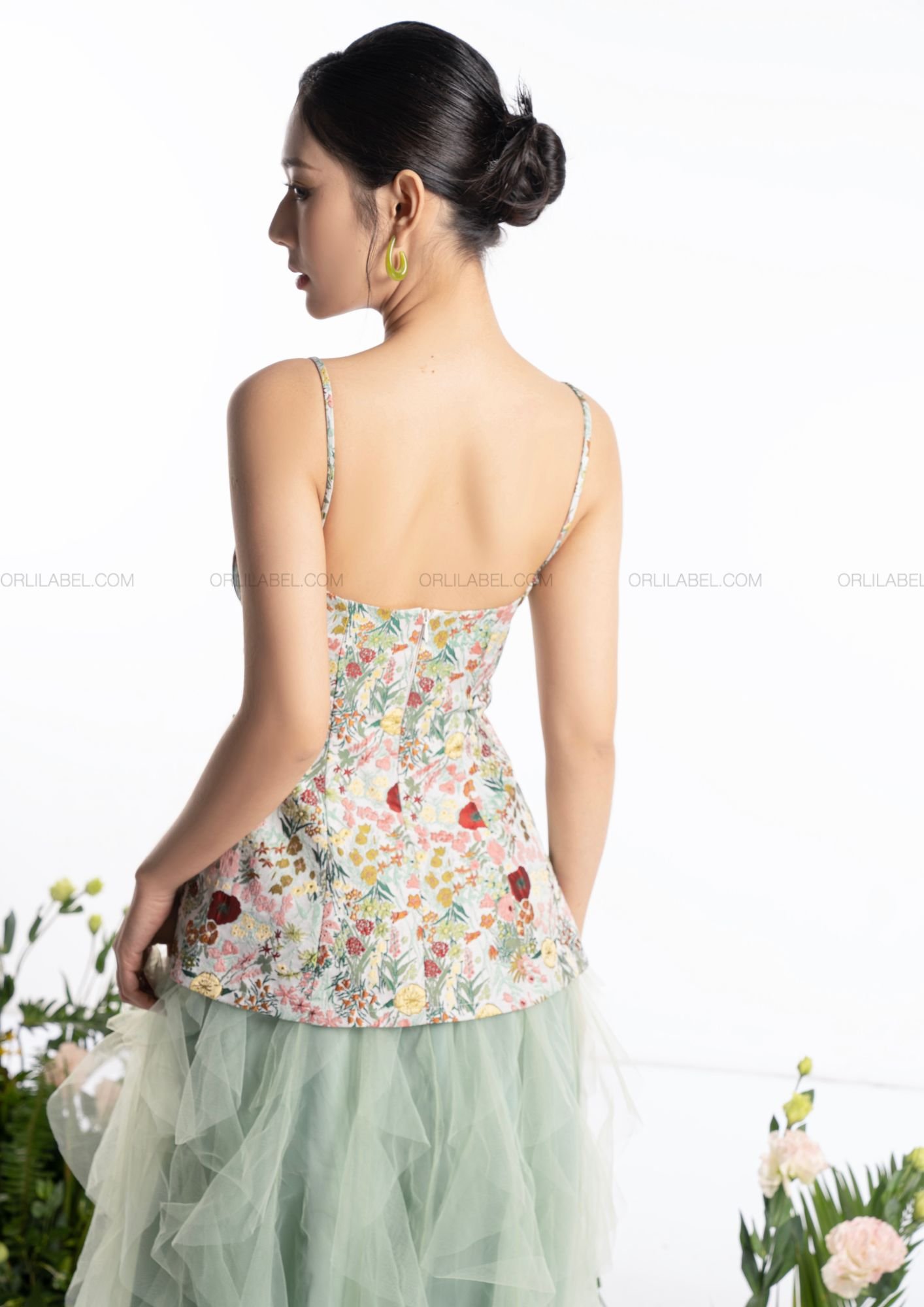 Flower Velvet Shirt - ORLI LABEL