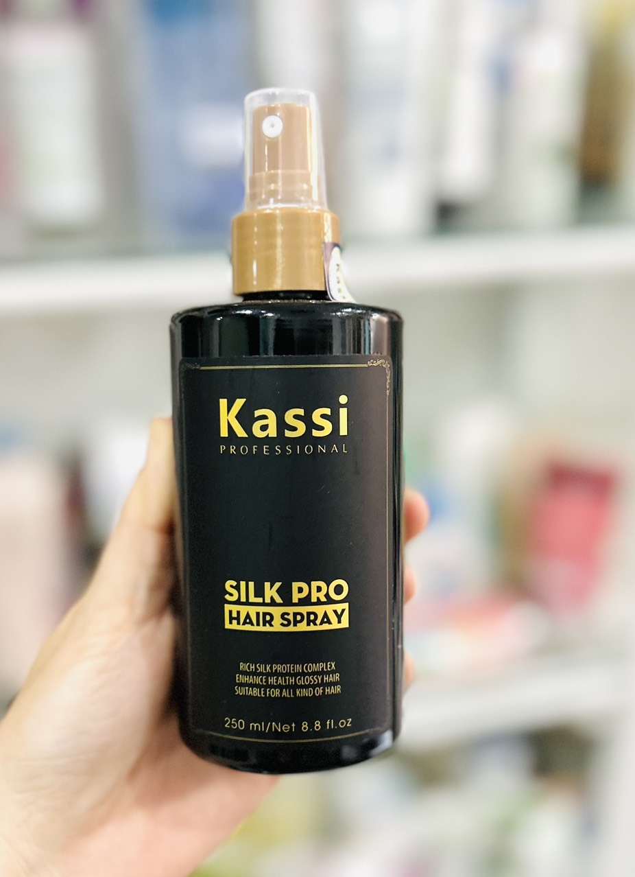 Sữa dưỡng, phục hồi hư tổn tóc Silk Pro Kassi dạng xịt 250ml