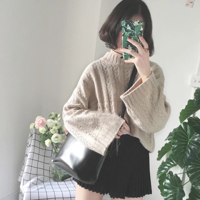Áo len ulzzang ( có ảnh thật phía sau )