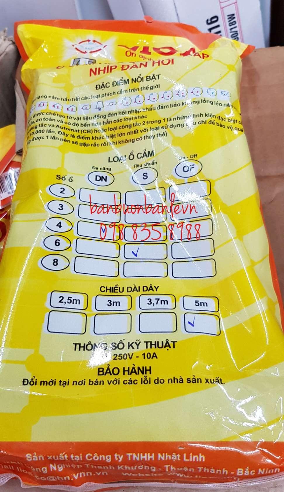 Ổ cắm điện đa năng Lioa 10 ổ cắm  4D6S52