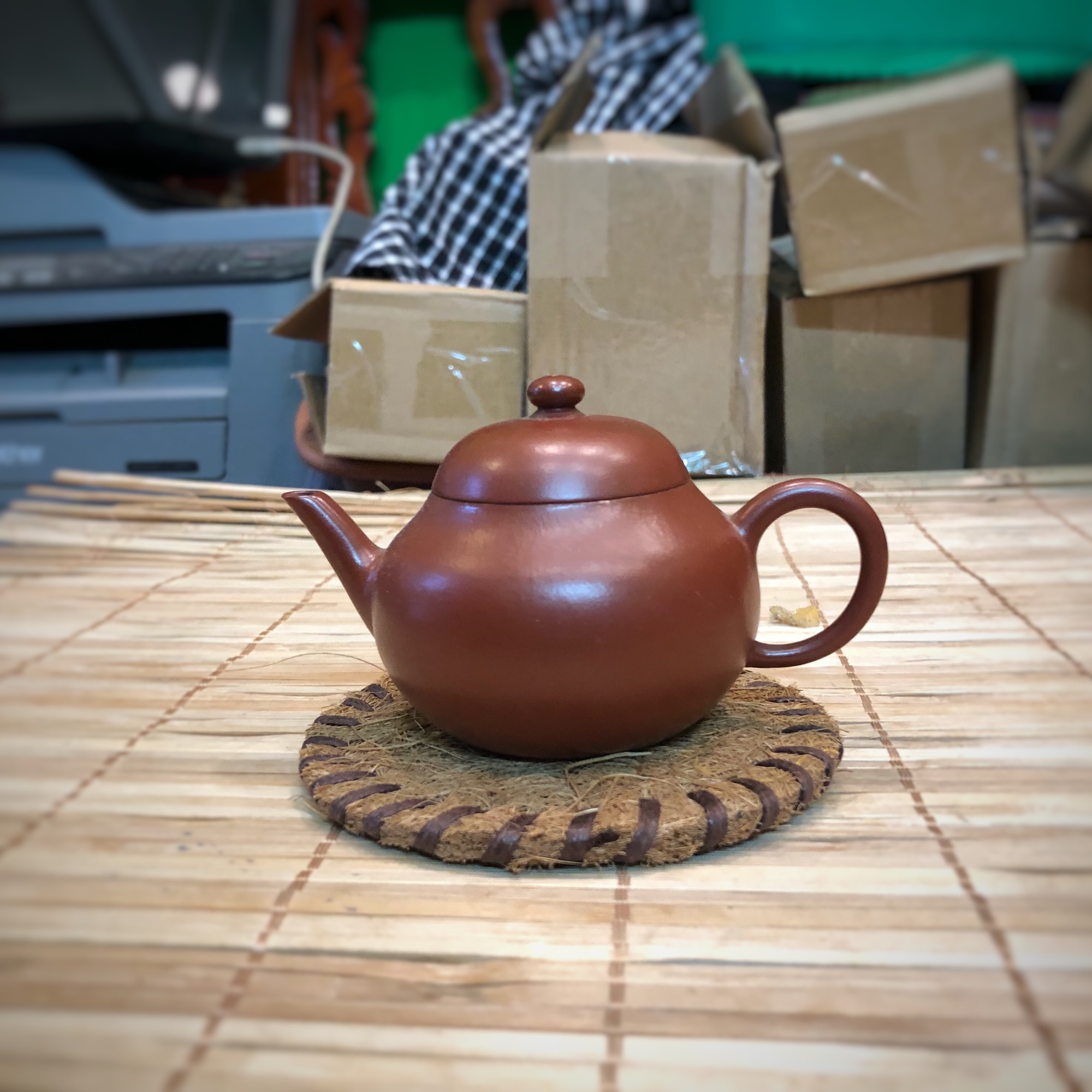 Lót đế ấm trà- lục bình 100% thủ công—đơn giản, mộc mạc vị quê.