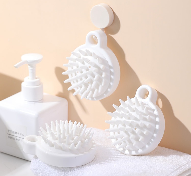 Lược Gội Đầu Bằng Silicon Mát xa Da Đầu Tạo Bọt