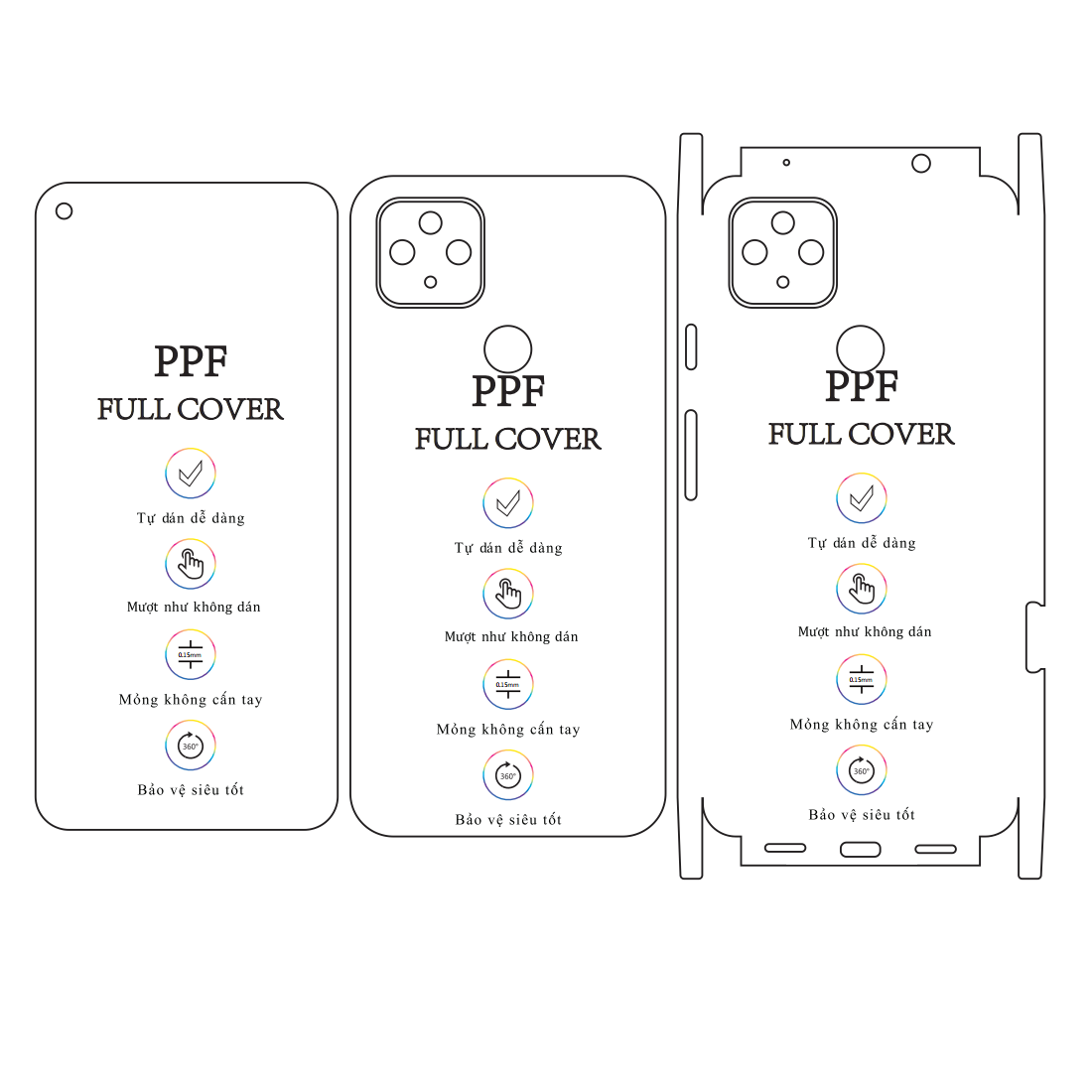 Dán dẻo PPF Pixel 4a 5G - Tặng dán camera