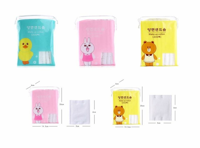 Set 200 Miếng Bông Tẩy Trang Cotton Line