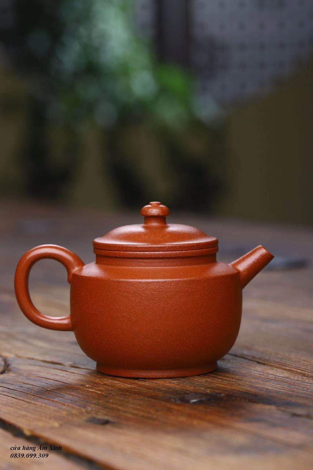 Ấm Tử Sa Nghi Hưng Cự Luân Châu 120 ml (Giáng Pha Nê)
