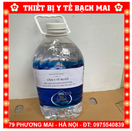 Cồn 70 độ, 90 độ - cồn y tế sát khuẩn can 5 lít