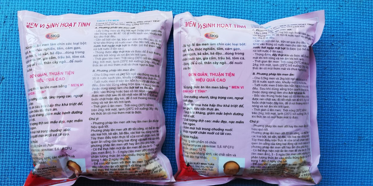12 gói Men ủ vi sinh hoạt tính( 500g/ 1 gói)