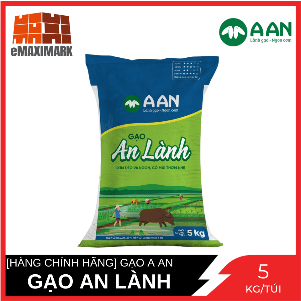 Gạo an lành gạo a an túi 5 kg