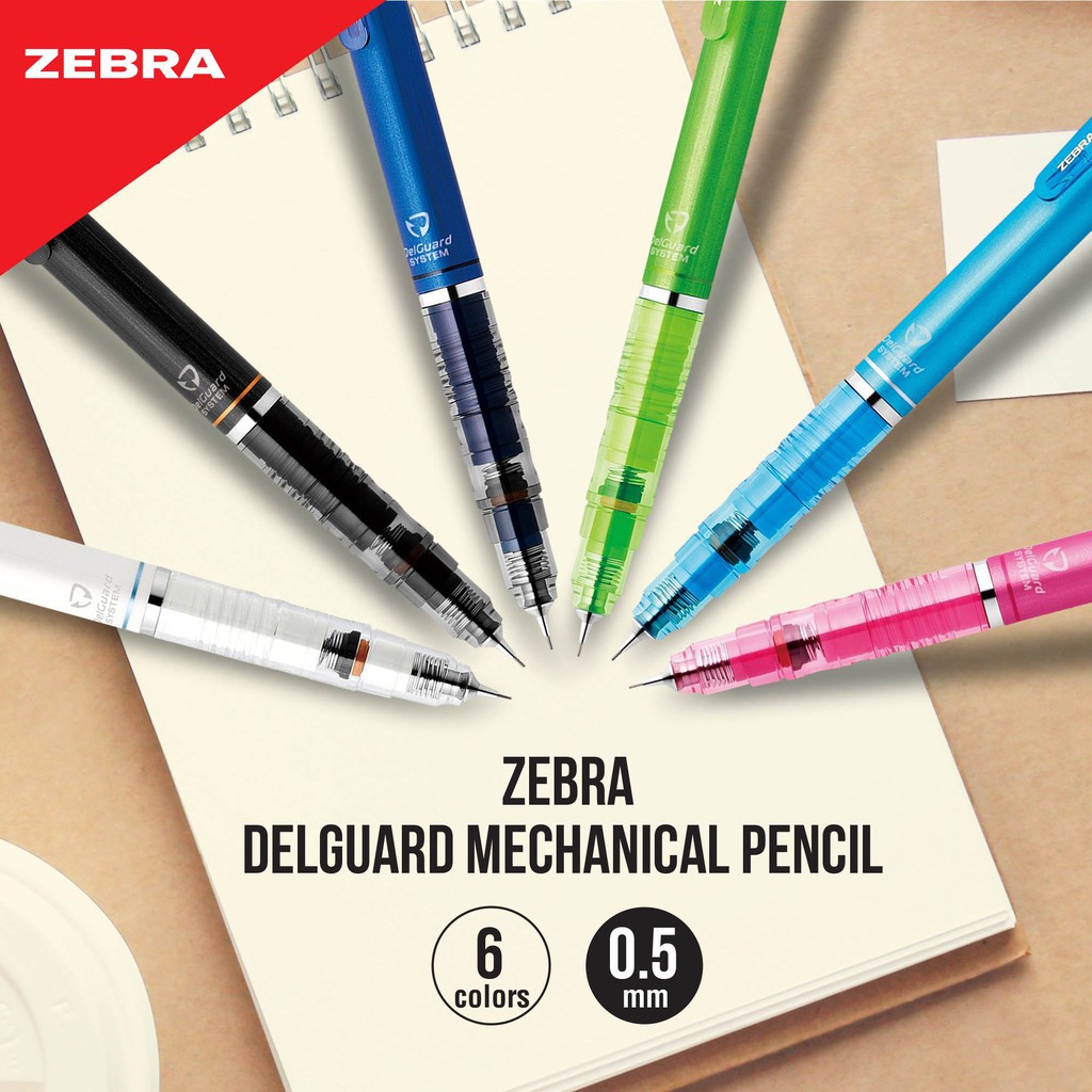 Bút Chì Bấm Zebra Delguard P-Ma85, 0.5mm