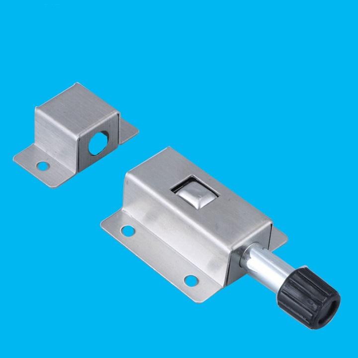 CHỐT KHÓA CỬA BẤM MỞ CỐT TRÒN THÉP KHÔNG GỈ - DIY596