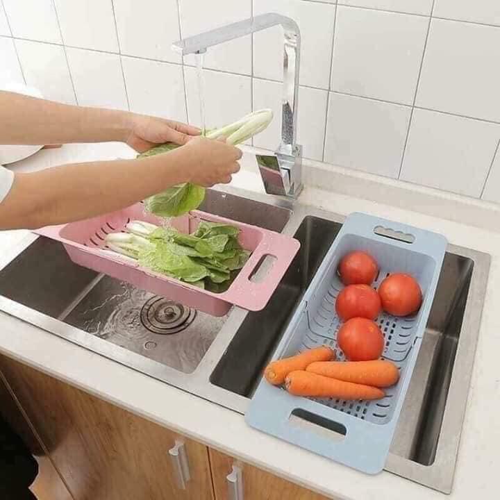 Rổ Rút Đa Năng Đựng Trái Cây Thực Phẩm Úp Bát bằng lúa mach