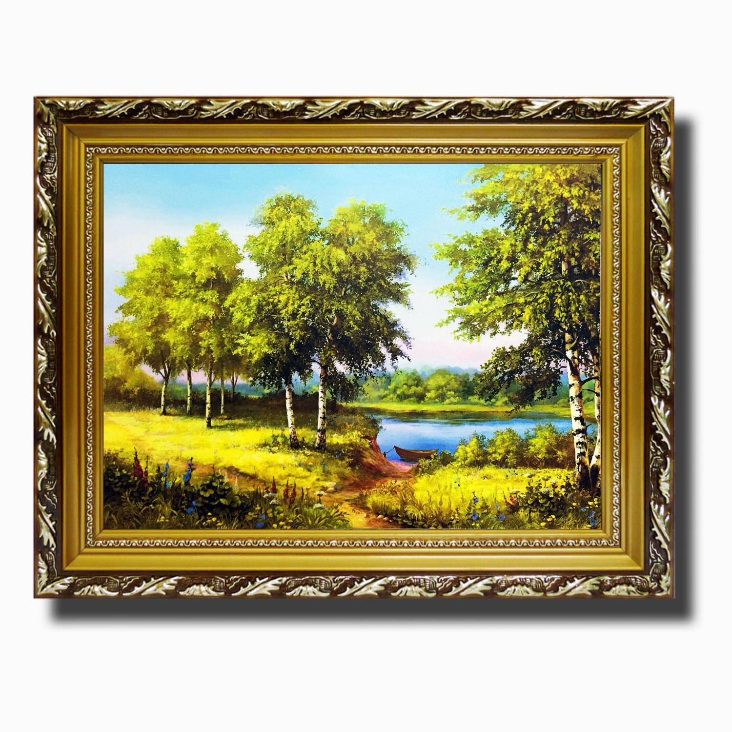 Tranh treo tường - Hàng Cây Xanh 18 - Tranh Minh Hiền (KHUNG GỖ - 40 x 50cm)