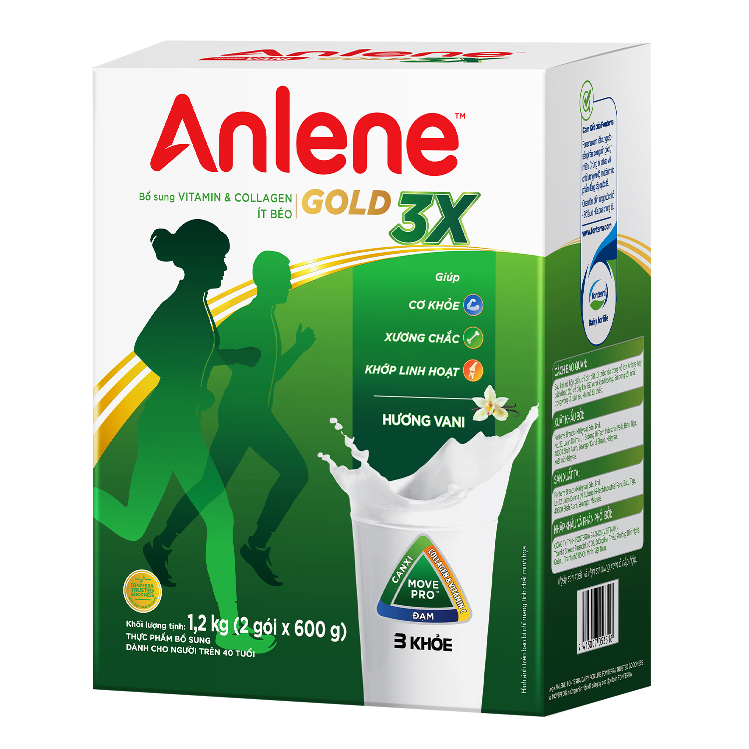 [Voucher giảm đến 26%]Combo 5 Sữa Bột Anlene Hương Vani 1.2Kg
